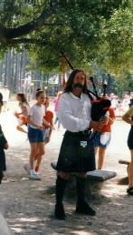 Bagpipes at school